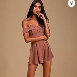 NWT Lulus Off the Shoulder Dress Romper